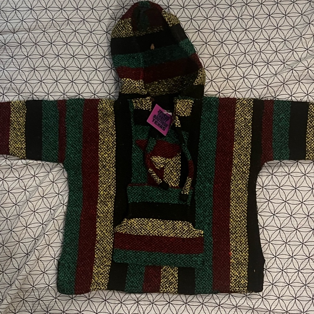 Toddler Rasta poncho - Picture 3 of 4